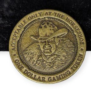 Vintage Brass Horseshoe Club Las Vegas Casino Token